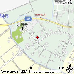 埼玉県春日部市西宝珠花303周辺の地図