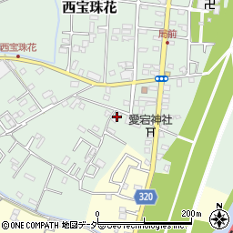 埼玉県春日部市西宝珠花168周辺の地図