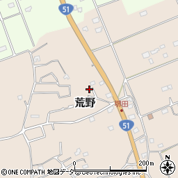 茨城県鹿嶋市荒野832-10周辺の地図
