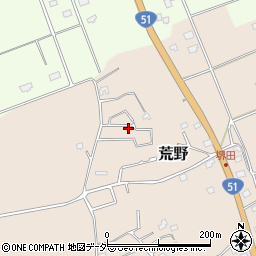 茨城県鹿嶋市荒野851-39周辺の地図