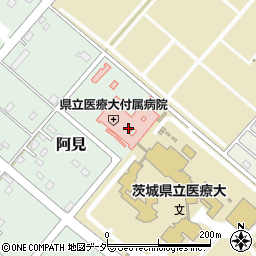 茨城県立医療大学付属病院周辺の地図