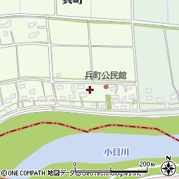 茨城県常総市兵町8周辺の地図