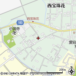 埼玉県春日部市西宝珠花301周辺の地図