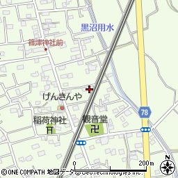 埼玉県白岡市篠津2100周辺の地図