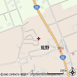 茨城県鹿嶋市荒野851-23周辺の地図