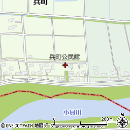 茨城県常総市兵町3周辺の地図