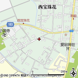 埼玉県春日部市西宝珠花253周辺の地図