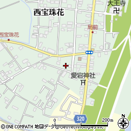 埼玉県春日部市西宝珠花262周辺の地図