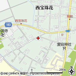 埼玉県春日部市西宝珠花254周辺の地図