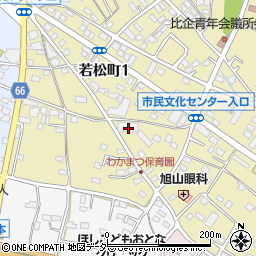東松山市立　わかまつ保育園周辺の地図