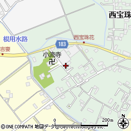 埼玉県春日部市西宝珠花306周辺の地図