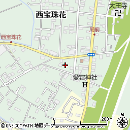 埼玉県春日部市西宝珠花261周辺の地図