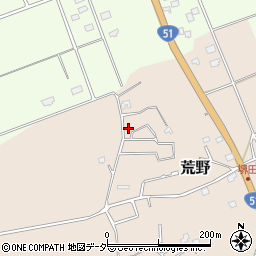 茨城県鹿嶋市荒野851-27周辺の地図