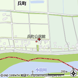 茨城県常総市兵町51周辺の地図