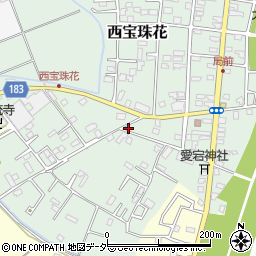 埼玉県春日部市西宝珠花255周辺の地図