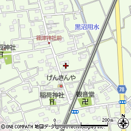 埼玉県白岡市篠津2104周辺の地図