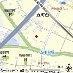 埼玉県桶川市五町台178周辺の地図