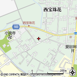 埼玉県春日部市西宝珠花277周辺の地図