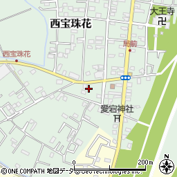 埼玉県春日部市西宝珠花268周辺の地図