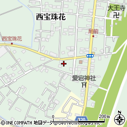 埼玉県春日部市西宝珠花268周辺の地図