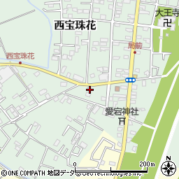 埼玉県春日部市西宝珠花269周辺の地図