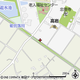 埼玉県白岡市高岩2221-1周辺の地図