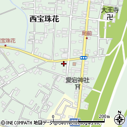 埼玉県春日部市西宝珠花266周辺の地図