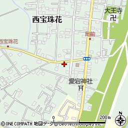 埼玉県春日部市西宝珠花267周辺の地図