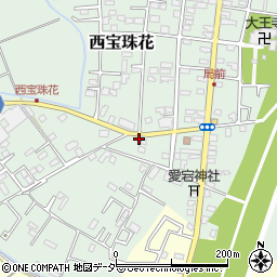 埼玉県春日部市西宝珠花270周辺の地図