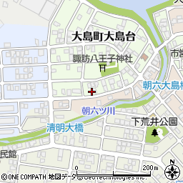 福井県福井市大島町大島台911周辺の地図