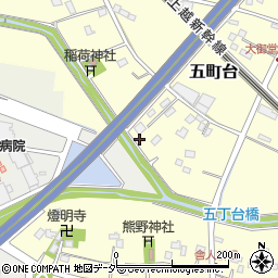 埼玉県桶川市五町台195周辺の地図
