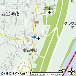 埼玉県春日部市西宝珠花152周辺の地図