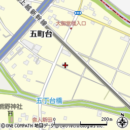埼玉県桶川市五町台283-1周辺の地図