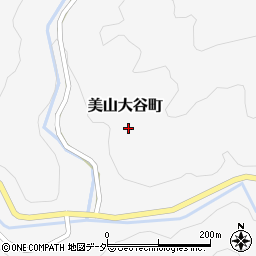 福井県福井市美山大谷町周辺の地図