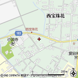 埼玉県春日部市西宝珠花285周辺の地図