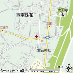 埼玉県春日部市西宝珠花453周辺の地図
