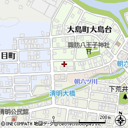 福井県福井市大島町大島台1012周辺の地図