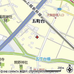 埼玉県桶川市五町台171周辺の地図