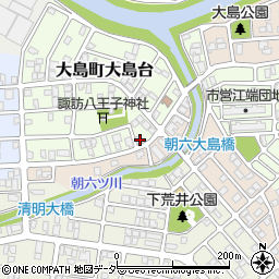 福井県福井市大島町大島台805周辺の地図