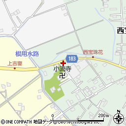 埼玉県春日部市西宝珠花312周辺の地図