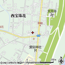 埼玉県春日部市西宝珠花129周辺の地図