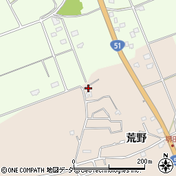 茨城県鹿嶋市荒野849-11周辺の地図