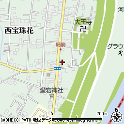 埼玉県春日部市西宝珠花108周辺の地図