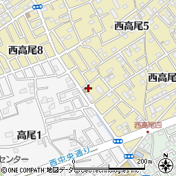 埼玉県北本市西高尾8丁目226周辺の地図