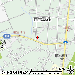 埼玉県春日部市西宝珠花432周辺の地図