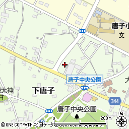 埼玉県東松山市下唐子1594-5周辺の地図