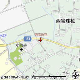埼玉県春日部市西宝珠花289周辺の地図