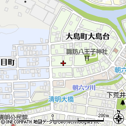 福井県福井市大島町大島台1108周辺の地図
