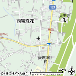 埼玉県春日部市西宝珠花456周辺の地図