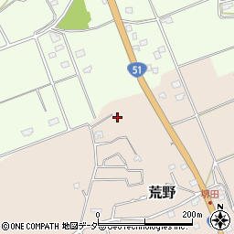 茨城県鹿嶋市荒野849-8周辺の地図
